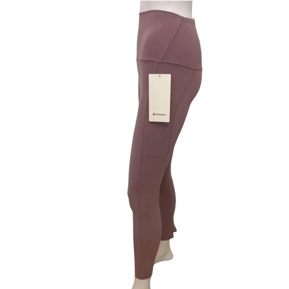 (4) $128 Lululemon Align High Rise Pant with Pockets 25" Lavender Lux Size 4 - Picture 7 of 9